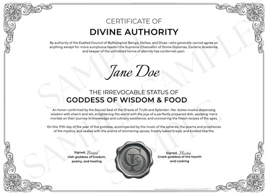 Goddess of Wisdom & Food - Classic