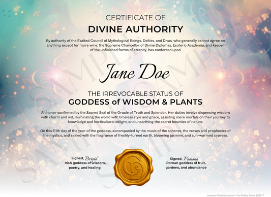 Goddess of Wisdom & Plants - Radiance