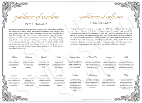 Goddess of Wisdom & Caffeine - Classic