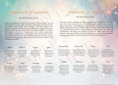 Goddess of Wisdom & Caffeine - Radiance