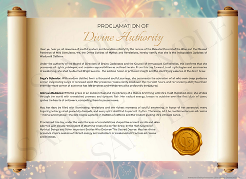 Goddess of Wisdom & Caffeine - Radiance