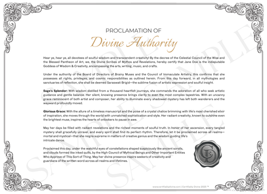 Goddess of Wisdom & Creativity - Classic