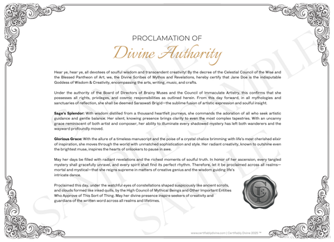 Goddess of Wisdom & Creativity - Classic