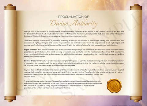 Goddess of Wisdom & Creativity - Golden