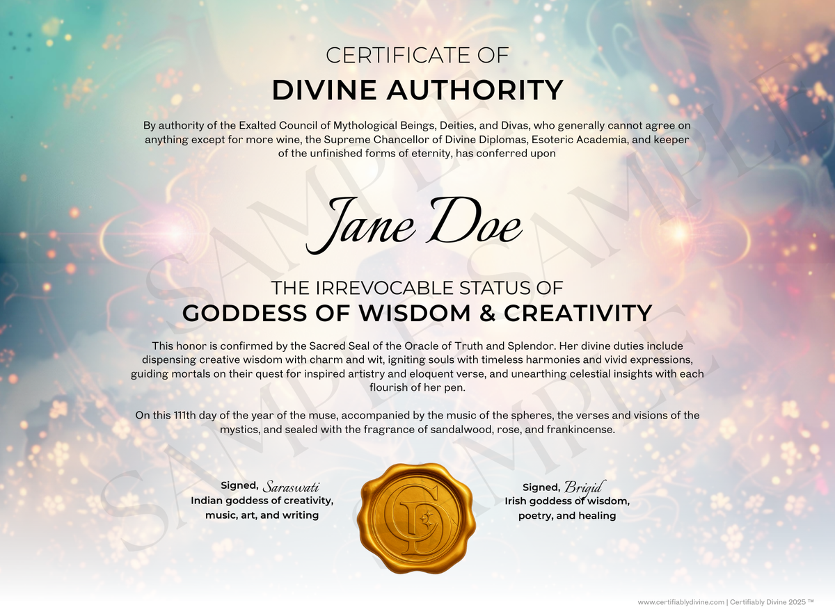 Goddess of Wisdom & Creativity - Radiance