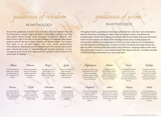 Goddess of Wisdom & Wine - Golden