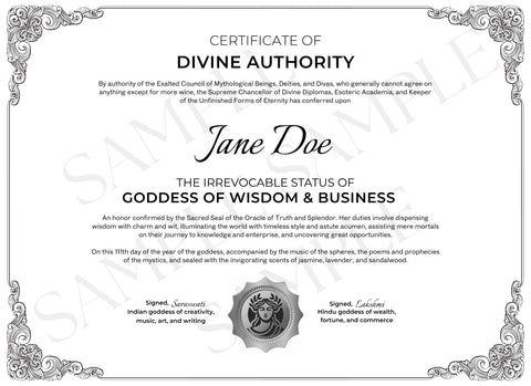 Goddess of Wisdom & Business