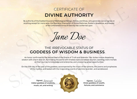 Goddess of Wisdom & Business
