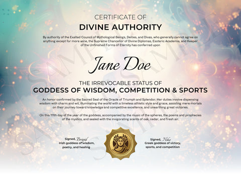 Goddess of Wisdom & Sports