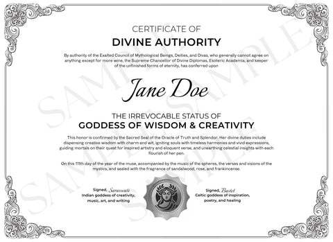 Goddess of Wisdom & Creativity