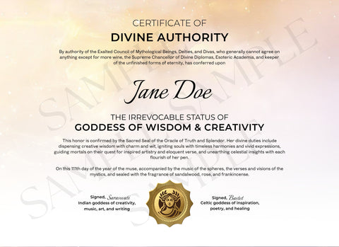 Goddess of Wisdom & Creativity