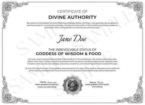 Goddess of Wisdom & Food