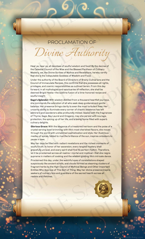 Goddess of Wisdom & Food