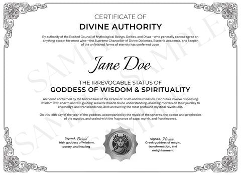 Goddess of Wisdom & Spirituality