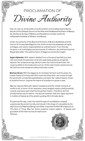 Goddess of Wisdom and Beauty