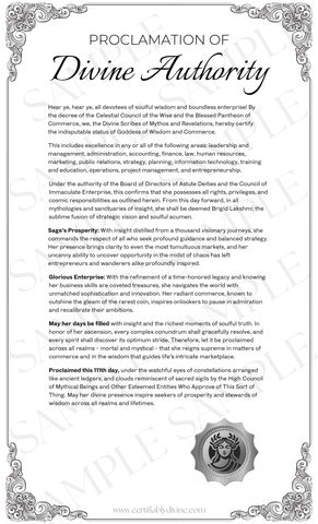 Goddess of Wisdom & Business