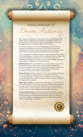 Goddess of Wisdom & Business