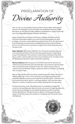 Goddess of Wisdom & Caffeine