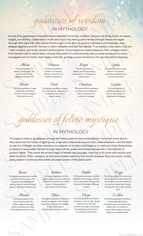 Goddess of Wisdom & Cats