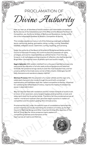 Goddess of Wisdom & Sports