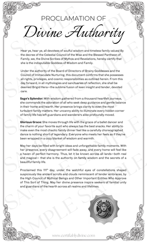 Goddess of Wisdom & Family