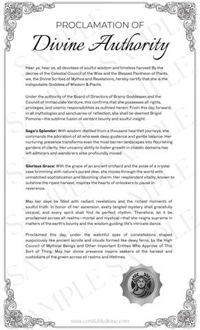 Goddess of Wisdom & Plants