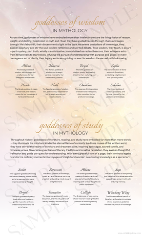 Goddess of Wisdom & Reading